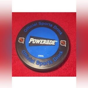 Vintage NHL Powerade Promo Vegum Ice Hockey Puck Rare Collectible